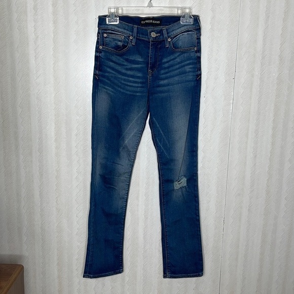 EXPRESS Cropped Skinny Jeans Size 2 - Picture 2 of 5